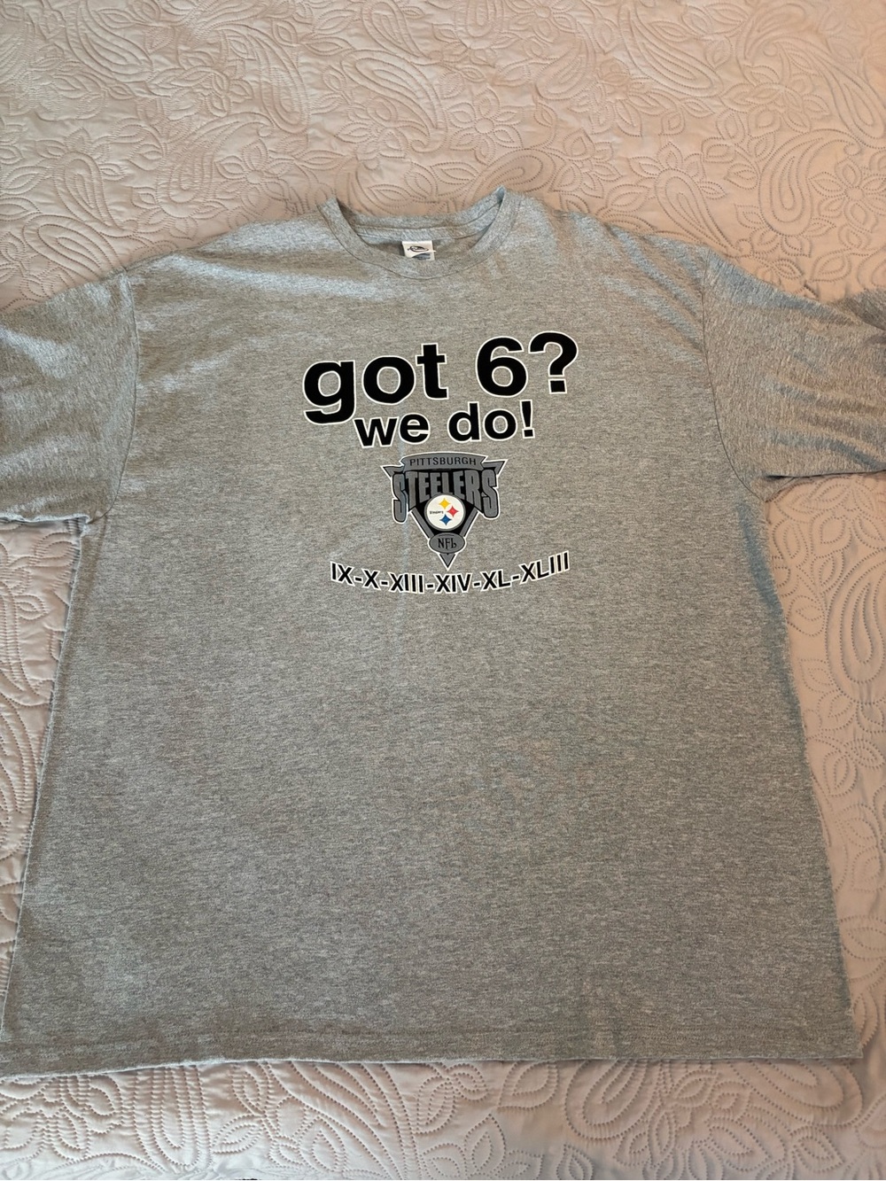 ‘got 6? we do!' Pittsburgh Steelers Short Sleeve Tee